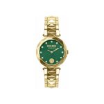 Versus by Versace Covent Garden Mặt Tròn Màu Xanh Dây Kim Loại Màu Vàng VSPCD6118