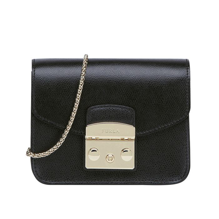 Furla Metropolis Mini Crossbody Màu Đen Onyx 820676