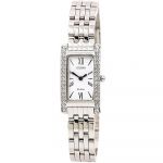 Citizen Silhouette Crystal Mặt Chữ Nhật Màu Trắng Dây Kim Loại Màu Bạc EX1470-51A