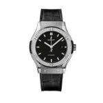 Hublot Classic Fusion Mat Automatic Titanium Diamond Mặt Tròn Dây Da 542.NX.1171.LR.1104