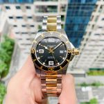 Longines HydroConquest Demi Black Mặt Tròn Đen Dây Kim Loại Demi L37423567