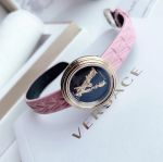 Versace Virtus Mini Duo Set Mặt Tròn Dây Kim Loại VET300121