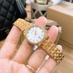 Citizen Quartz Yellow Gold Mặt Khảm Trai Dây Kim Loại Màu Vàng EU6032-51D