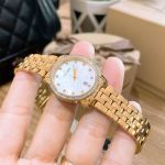 Citizen Quartz Yellow Gold Mặt Khảm Trai Dây Kim Loại Màu Vàng EU6032-51D