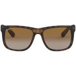 Ray-ban Justin Color Mix Mắt Vuông Gọng Nhựa Màu Nâu RB4165F 865/T5 55