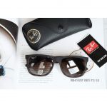 Ray-ban Justin Color Mix Mắt Vuông Gọng Nhựa Màu Nâu RB4165F 865/T5 55