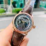 Frederique Constant Manufacture Worldtimer Limited Edition Mặt Xám Dây Da Nâu FC-718DGWM4H4