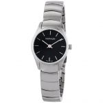 Calvin Klein Classic Mặt Đen Dây Kim Loại Màu Bạc K4D2314V