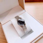 Calvin Klein Classic Mặt Đen Dây Kim Loại Màu Bạc K4D2314V
