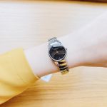 Calvin Klein Classic Mặt Đen Dây Kim Loại Màu Bạc K4D2314V