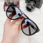 Montblanc Rectangular Sunglasses Mắt Xám Gọng Đen MB699S 01A 57