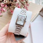 Bulova Diamond Quartz Mặt Vuông Dây Kim Loại 96P157