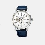 Orient Star Open Heart Mặt Tròn Dây Da Xanh RE-AV0007S00B