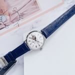 Orient Star Open Heart Mặt Tròn Dây Da Xanh RE-AV0007S00B