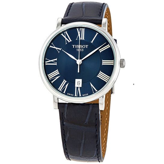 Tissot Carson Premium Mặt Xanh Tròn Dây Da T122.410.16.043.00