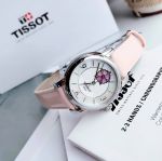 Tissot Lady Heart Flower Mặt Trắng Vạch Số Dây Da Hồng T050.207.16.117.0