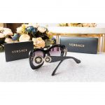 Versace Square Sunglasses Lenses Nâu Gọng Đen VE4328