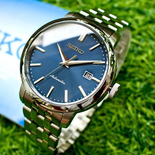 Seiko Automatic Blue Mặt Tròn Dây Kim Loại SRPA25K1 xách tay chính hãng giá  rẻ bảo hành dài - Đồng hồ nam - Senmix