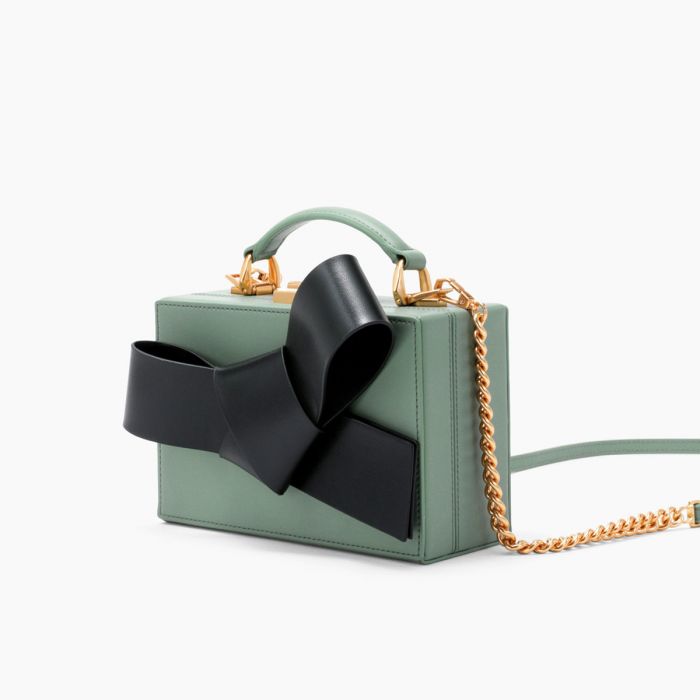 Charles & Keith Ribbon Màu Xanh Quai Xách CK2-50700831 MINT