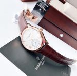 Frederique Constant Smartwatch Mặt Số Tròn Dây Da Nâu FC-285V5B4