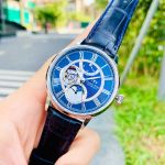 Orient Star Moonphase Dây Da Xanh Mặt Xanh Blue RE-AM0002L