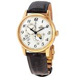 Orient Sun and Moon Viền Vàng Dây Da Nâu RA-AK0002S10B