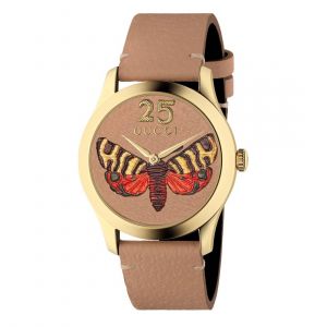Gucci G-Timeless Embroidered Butterfly Dây Da YA1264063