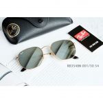 Ray-ban Hexagonal Mắt Tròn Màu Bạc Gọng Kim Loại Màu Vàng RB3548N 001/30