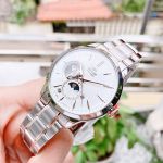 Orient Sun and Moon Bambino Dây Kim Loại Màu Bạc RA-AS0101S10B