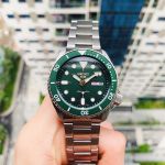 Seiko 5 Sports Automatic Mặt Tròn Màu Xanh Dây Kim Loại Màu Bạc Lịch Ngày Thứ SRPD63K1