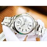 Citizen Automatic Mặt Tròn Dây Kim Loại Màu Bạc Lịch Ngày Thứ NH8315-50A