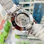 Seiko Automatic Mặt Tròn Màu Cafe Dây Kim Loại Demi SARV006