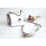 Charles & Keith Metallic Ring Push Lock Màu Pearl CK2-20780807