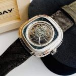 Sevenfriday T-Series Gradient Mặt Vuông Dây Dù Xanh T2/01