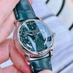 Frederique Constant Classic Wordtimer Manufacture Mặt Số Tròn Dây Da FC-718GRWM4H6