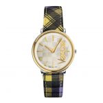 Versace V-Circle  Mặt Số Tròn Dây Da VE8100118