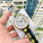 Versace V-Circle  Mặt Số Tròn Dây Da VE8100118