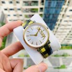 Versace V-Circle  Mặt Số Tròn Dây Da VE8100118