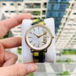 Versace V-Circle  Mặt Số Tròn Dây Da VE8100118
