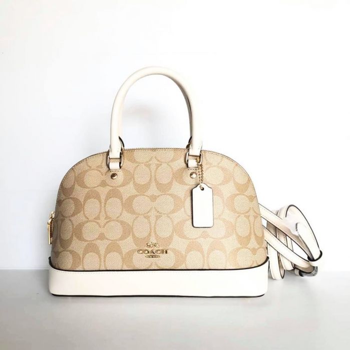 Coach Mini Sierra Satchel Màu Trắng Quai Xách F58295