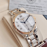 Longines Master Automatic Vành 18K Mặt Tròn Dây Demi L27556797