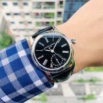 Frederique Constant Classics Mặt Số Đen Tròn Dây Da 710MB4H6