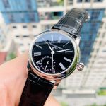 Frederique Constant Classics Mặt Số Đen Tròn Dây Da 710MB4H6