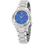 Citizen Eco drive Sunrise blue Mặt Tròn Xanh Dây Kim Loại EM0510-53N