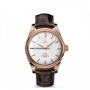 Omega De Ville Co Axial Chronometer Mặt Số Tròn Dây Da Nâu 4658.30.32