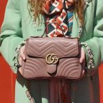 Gucci GG Marmont top handle Màu Hồng Dusty Pink Size Small