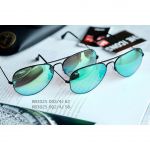 Ray-ban Aviator Mắt Màu Xanh Gọng Kim Loại Màu Đen RB3025 002/4J 58