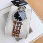 Citizen Quartz Swarovski Mặt Tròn Dây Kim Loại Bạc EU6030-56E