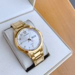 Citizen Mens Mặt Số Tròn Dây Kim Loại Vàng BF2003-50A