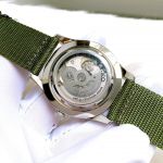 Seiko 5 Sport Automatic Khaki Green Canvas Dây Dù Màu Xanh SNZG09